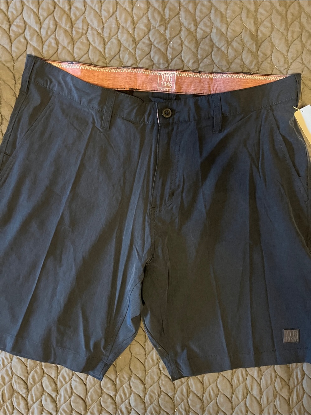 VTG 1946 Men's Flat Front Navy Shorts